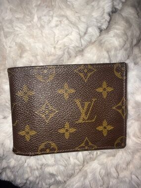 Louis Vuitton Brown & Gold Monogram Men's Wallet